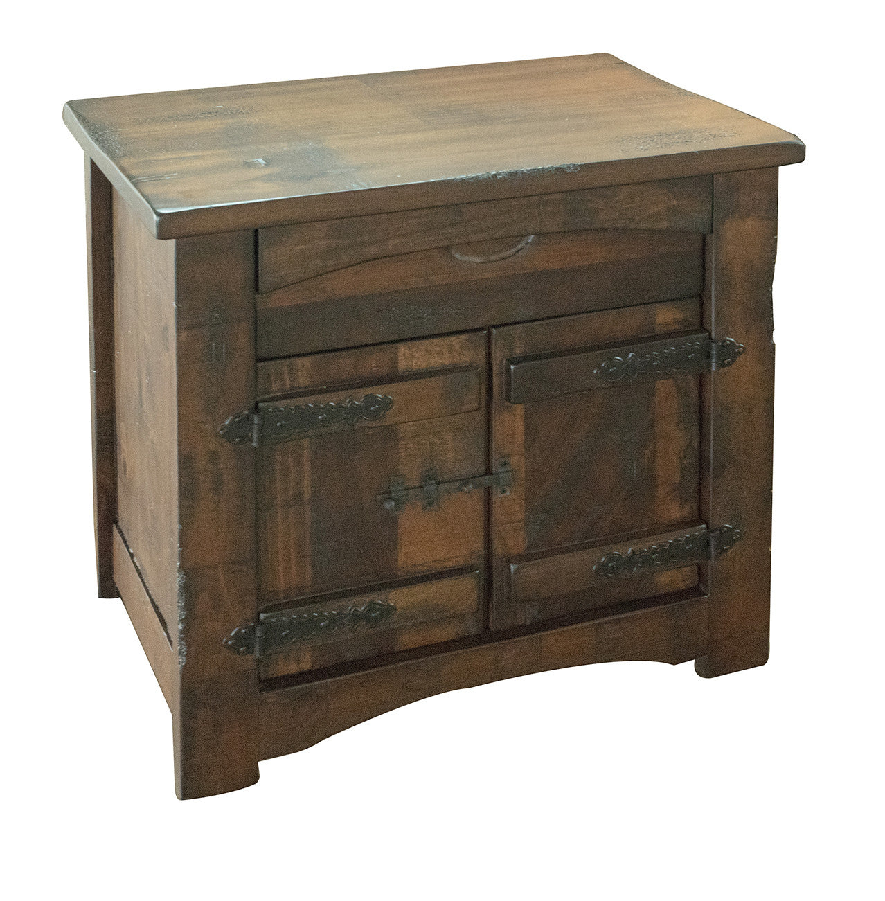 27" Brown One Drawer Nightstand