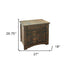 27" Brown One Drawer Nightstand