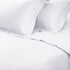 White Twin Cotton Blend 650 Thread Count Washable Duvet Cover Set