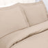 Tan Queen 100% Cotton 300 Thread Count Washable Duvet Cover Set