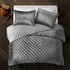 Gray King Polyester 220 Thread Count Washable Down Comforter Set