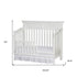 White Solid and Manufactured Wood Standard Four In One Convertible Crib