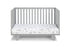 Light Gray Solid and Manufactured Wood Standard Three In One Convertible Crib