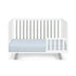 Gray and White Solid and Manufactured Wood Standard Three In One Convertible Crib