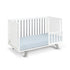 Gray and White Solid and Manufactured Wood Standard Three In One Convertible Crib