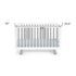 Gray and White Solid and Manufactured Wood Standard Three In One Convertible Crib