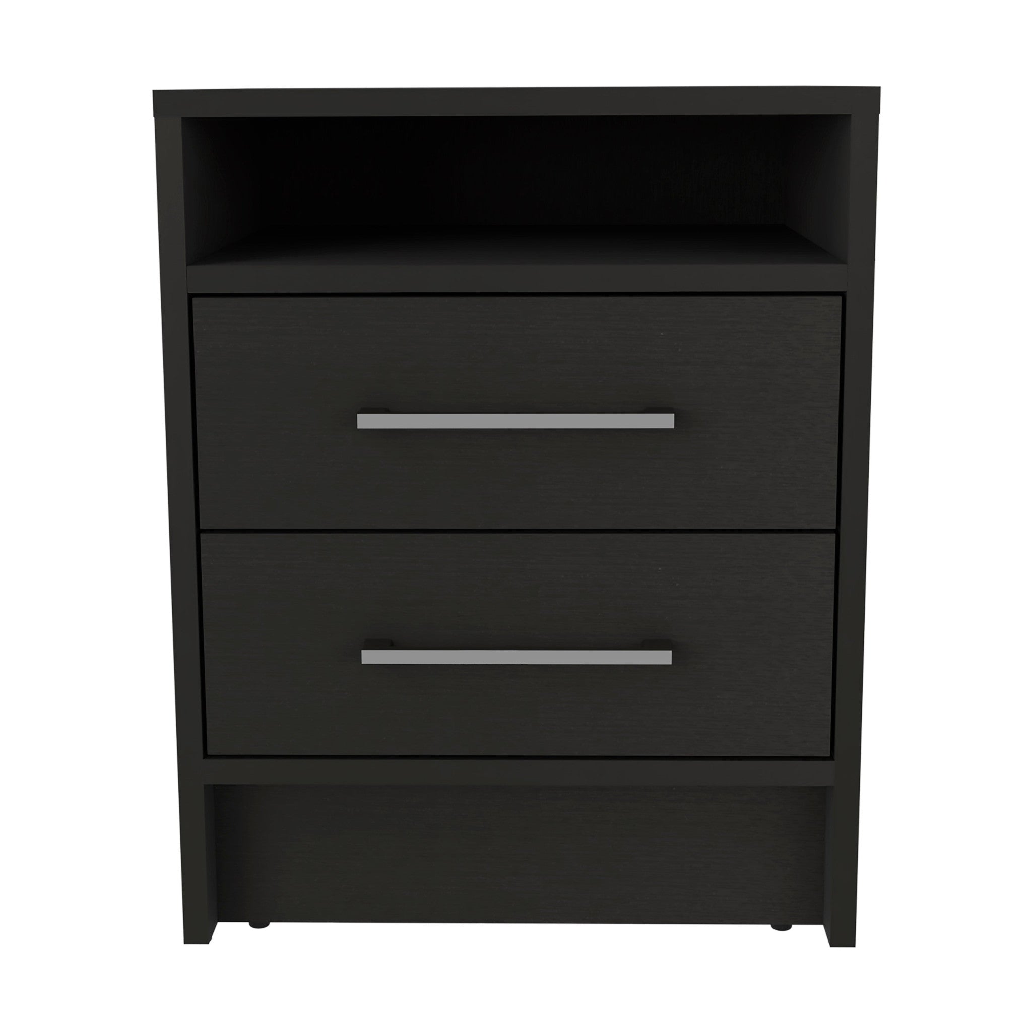 16" Black Four Drawer Dresser