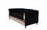 72" Black Velvet Sofa