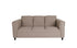 72" Beige Polyester Sofa With Black Legs