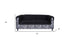 72" Black Velvet Sofa