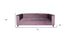 72" Lavender Velvet Sofa With Black Legs