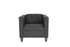 Two Piece Black Four Person Seating Set