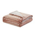 Brown Knitted PolYester Solid Color Plush Queen Blanket