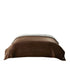 Brown Knitted PolYester Solid Color Plush Queen Blanket