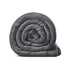 Navy Blue Knitted PolYester Solid Color Plush King Blanket