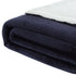 Hunter Green Knitted PolYester Solid Color Plush Throw Blanket