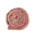 Blush Knitted PolYester Solid Color Plush Throw Blanket