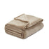 Blush Knitted PolYester Solid Color Plush Throw Blanket