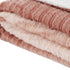 Blush Knitted PolYester Solid Color Plush Throw Blanket