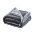 Light Gray Knitted Polyester Solid Color Plush Throw Blanket