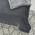 Light Gray Knitted Polyester Solid Color Plush Throw Blanket