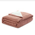 Blush Knitted Acrylic Solid Color Throw Blanket