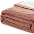 Blush Knitted Acrylic Solid Color Throw Blanket