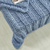 Blush Knitted Polyester Solid Color Throw Blanket