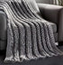 Blush Knitted Polyester Solid Color Throw Blanket