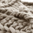 Blush Knitted Polyester Solid Color Throw Blanket