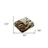 Beige and Ivory Knitted PolYester Animal Print Plush Throw Blanket