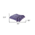 Purple Woven Polyester Solid Color Throw Blanket