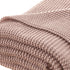 Blush Knitted Acrylic Solid Color Throw Blanket