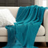 Blush Knitted Acrylic Solid Color Throw Blanket