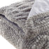 Brown Knitted Acrylic Solid Color Plush Throw Blanket