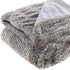 Brown Knitted Acrylic Solid Color Plush Throw Blanket