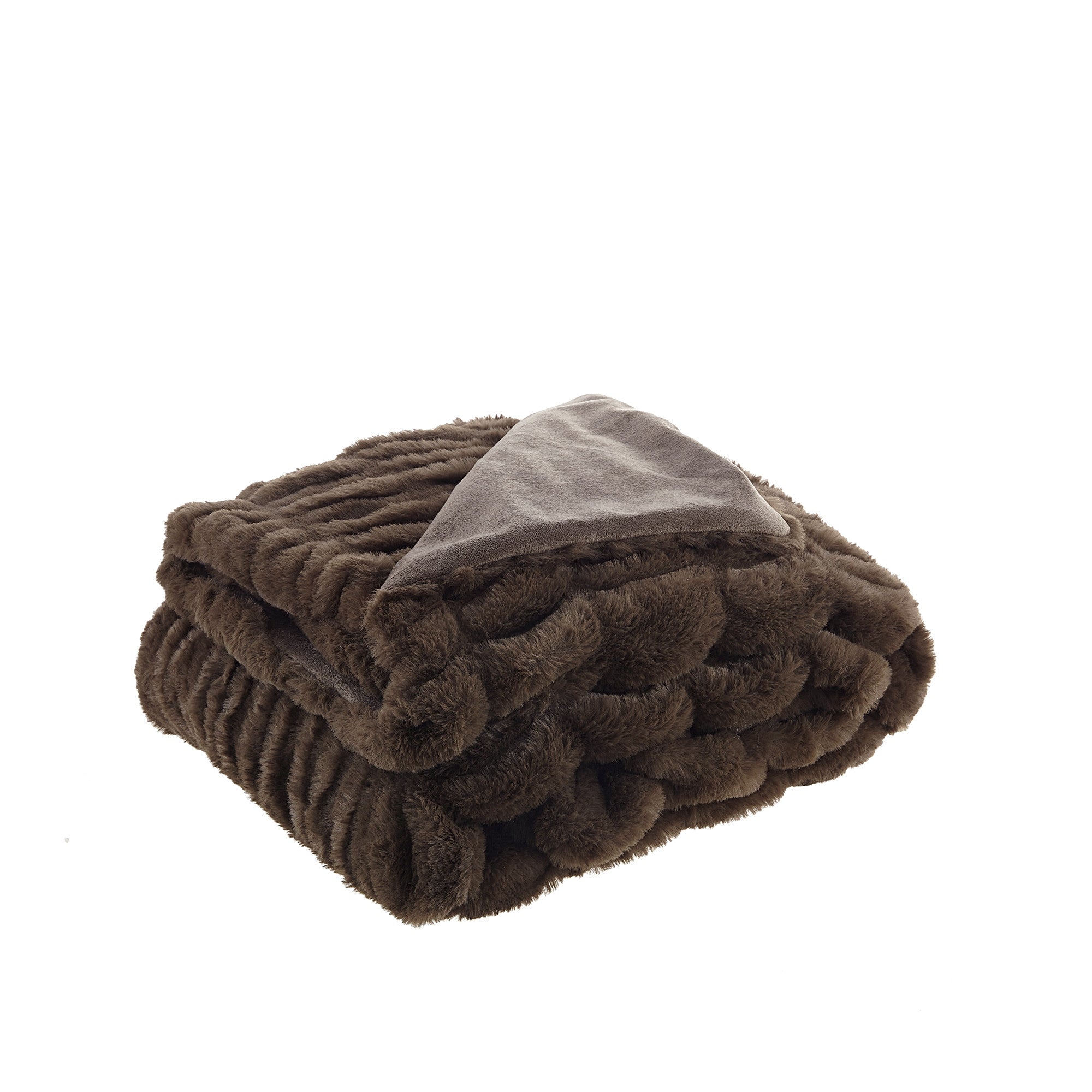 Blush Knitted Polyester Solid Color Throw Blanket