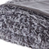 Black Knitted PolYester Solid Color Plush Throw Blanket