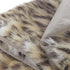 Brown Knitted Polyester Animal Print Throw Blanket