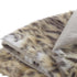 Brown Knitted Polyester Animal Print Throw Blanket