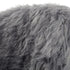 28" Gray And Black Faux Fur Arm Chair