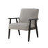 30" Gray Linen Arm Chair