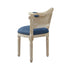 24" Cream And Beige Linen Arm Chair