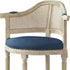 24" Cream And Beige Linen Arm Chair