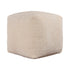 18" Gray Chenille Cube Pouf Ottoman