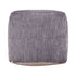 18" Gray Chenille Cube Pouf Ottoman