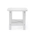 15" White Plastic Outdoor Side Table