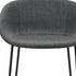 Set of Two 30" Gray And Black Steel Low Back Bar Height Bar Chairs