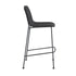 Set of Two 26" Black Steel Low Back Counter Height Bar Chairs