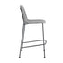 Set of Two 26" Light Gray And Black Steel Low Back Counter Height Bar Chairs